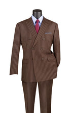 Men's Double Breasted Pinstripe Suit M & R Clothing