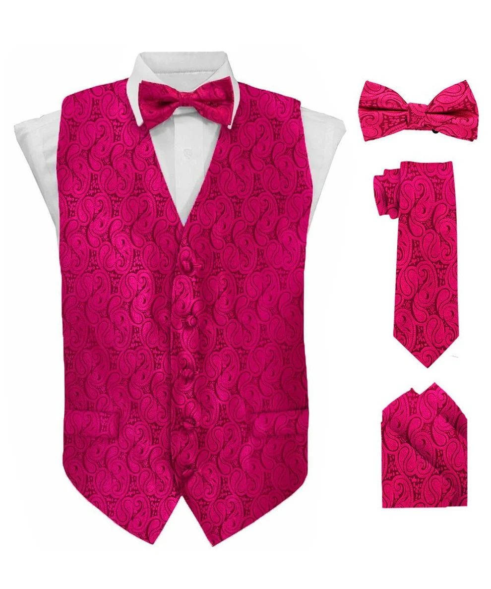Paisley printed vest set