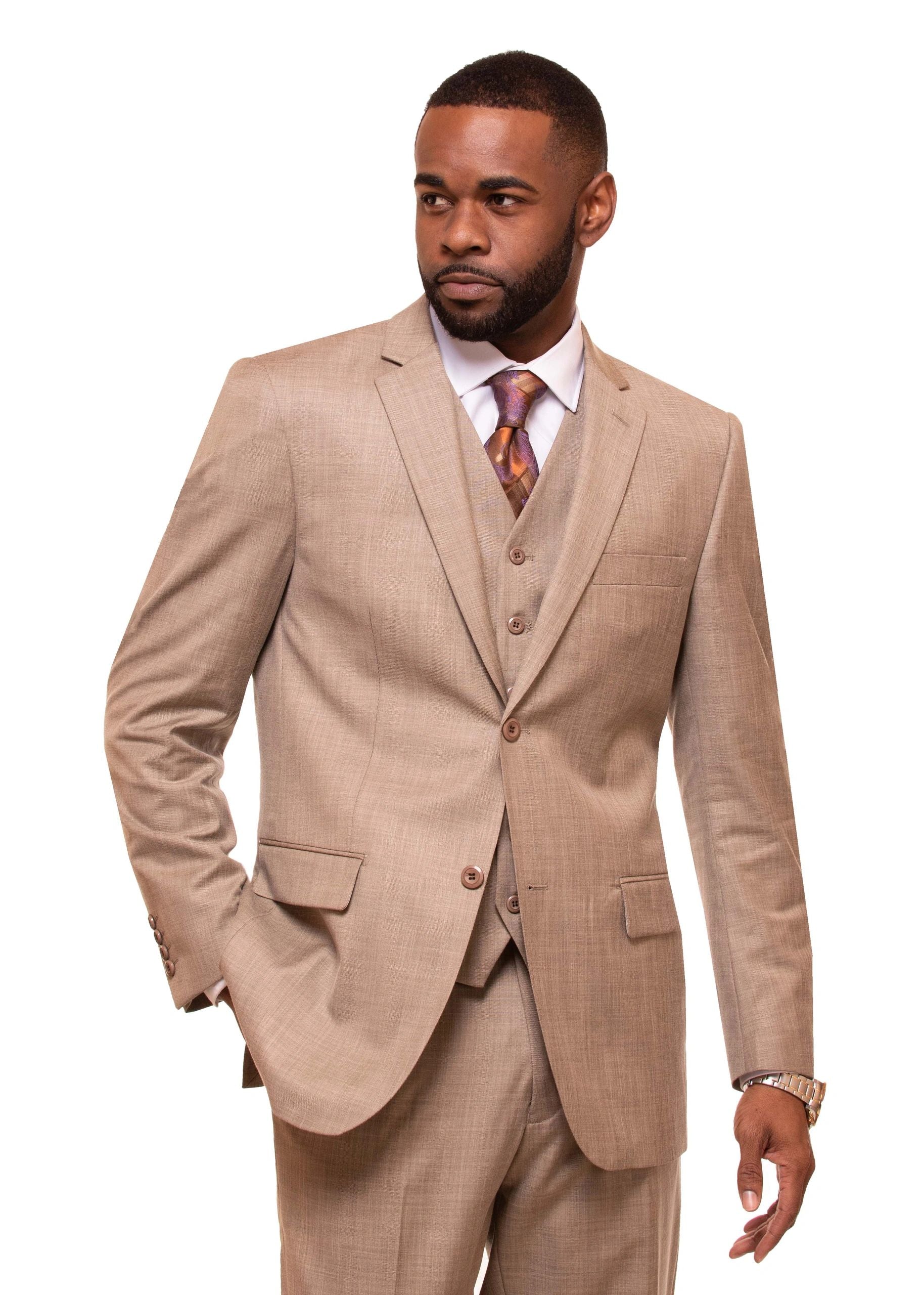 3-piece shark skin suit