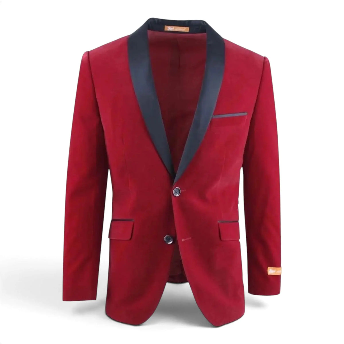 2 Button Velvet Blazer with Satin Lapel M & R Clothing  M & R Clothing Tuxedo-Jackets