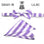 Stacy Adams Stripe Wedding Bow Tie Set