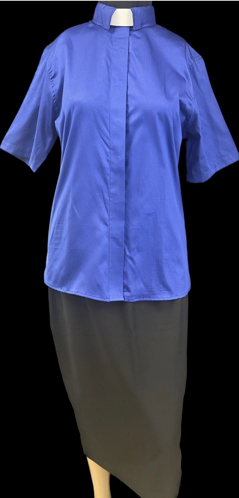 Ladies Short Sleeve Tab Collar Shirt