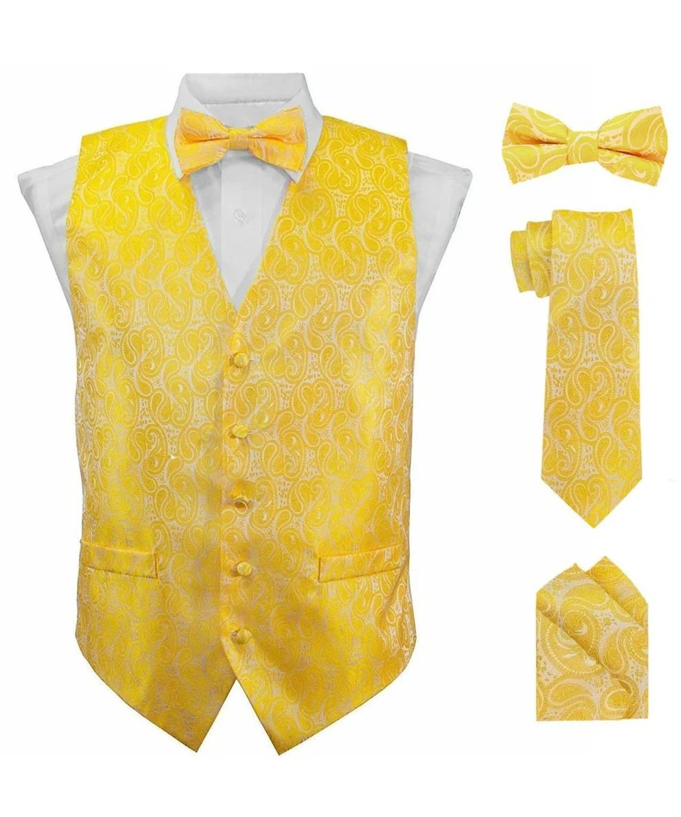 Paisley printed vest set