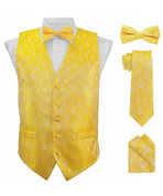Paisley printed vest set M & R Clothing