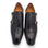 The Val Augustino Croc Double Monk Strap Leather Shoes