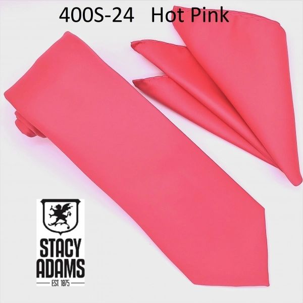 Stacy Adams Solid Tie and Hanky Set
