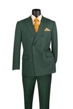 Men's Double Breasted Pinstripe Suit M & R Clothing
