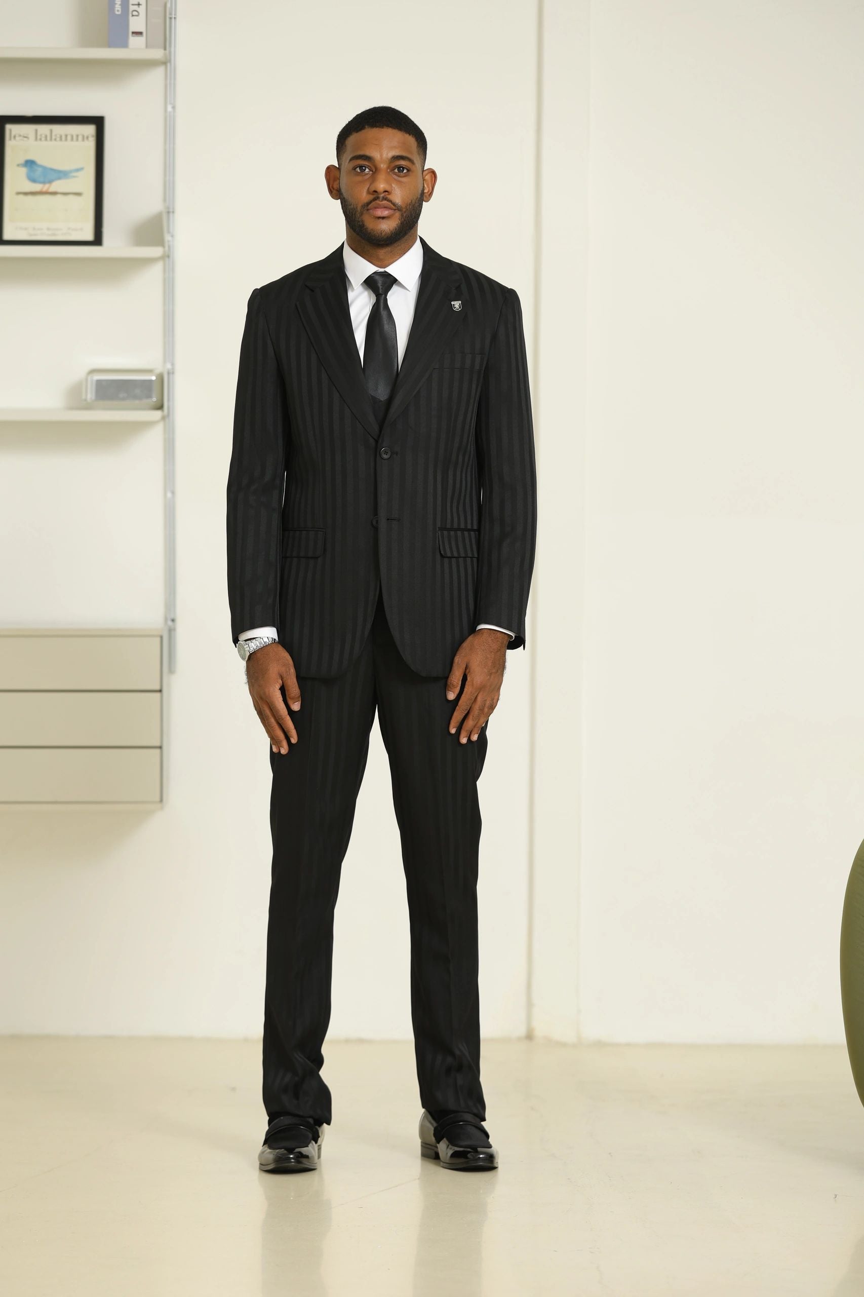 Tone on Tone Men's 3-piece Suit by Stacy Adams