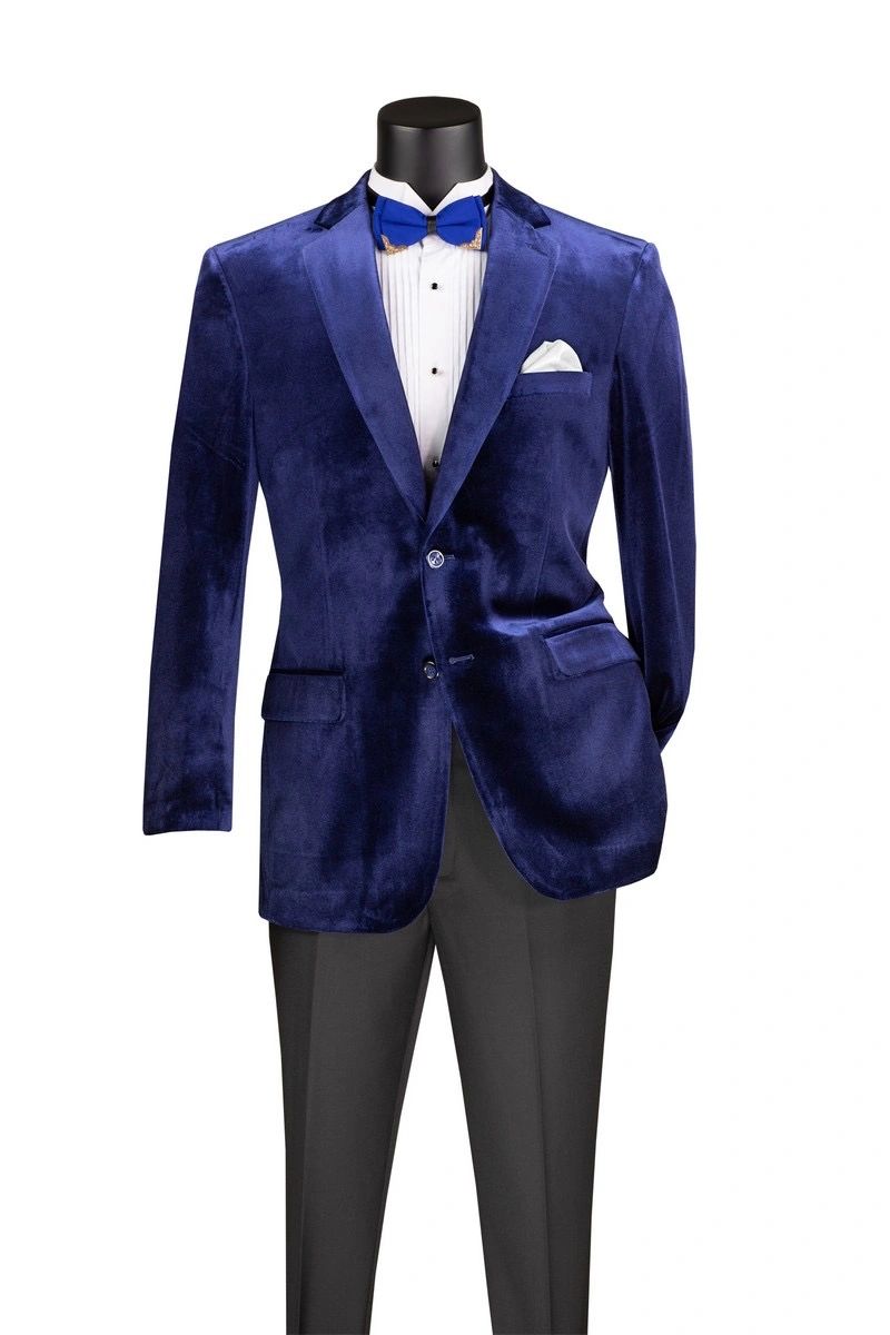 Solid Velvet Blazer