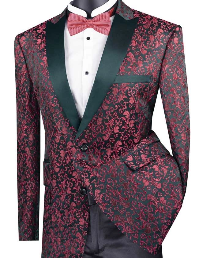 Men's Regular Fit Fancy Pattern Blazer