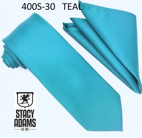 Stacy Adams Solid Tie and Hanky Set