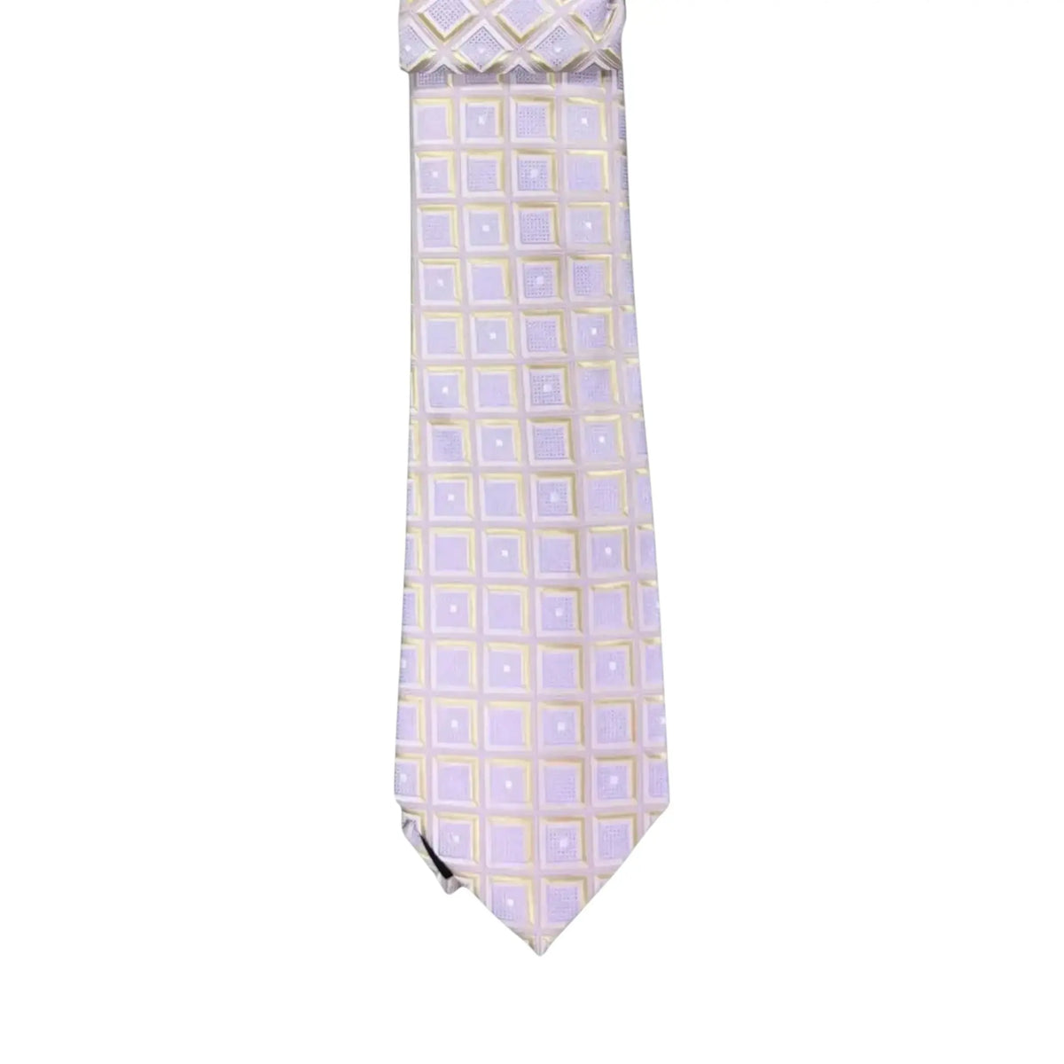 Floral and Geometric Design Augustino Tie and Pocket Square Set Augustino  M & R Clothing Mens-Accessories