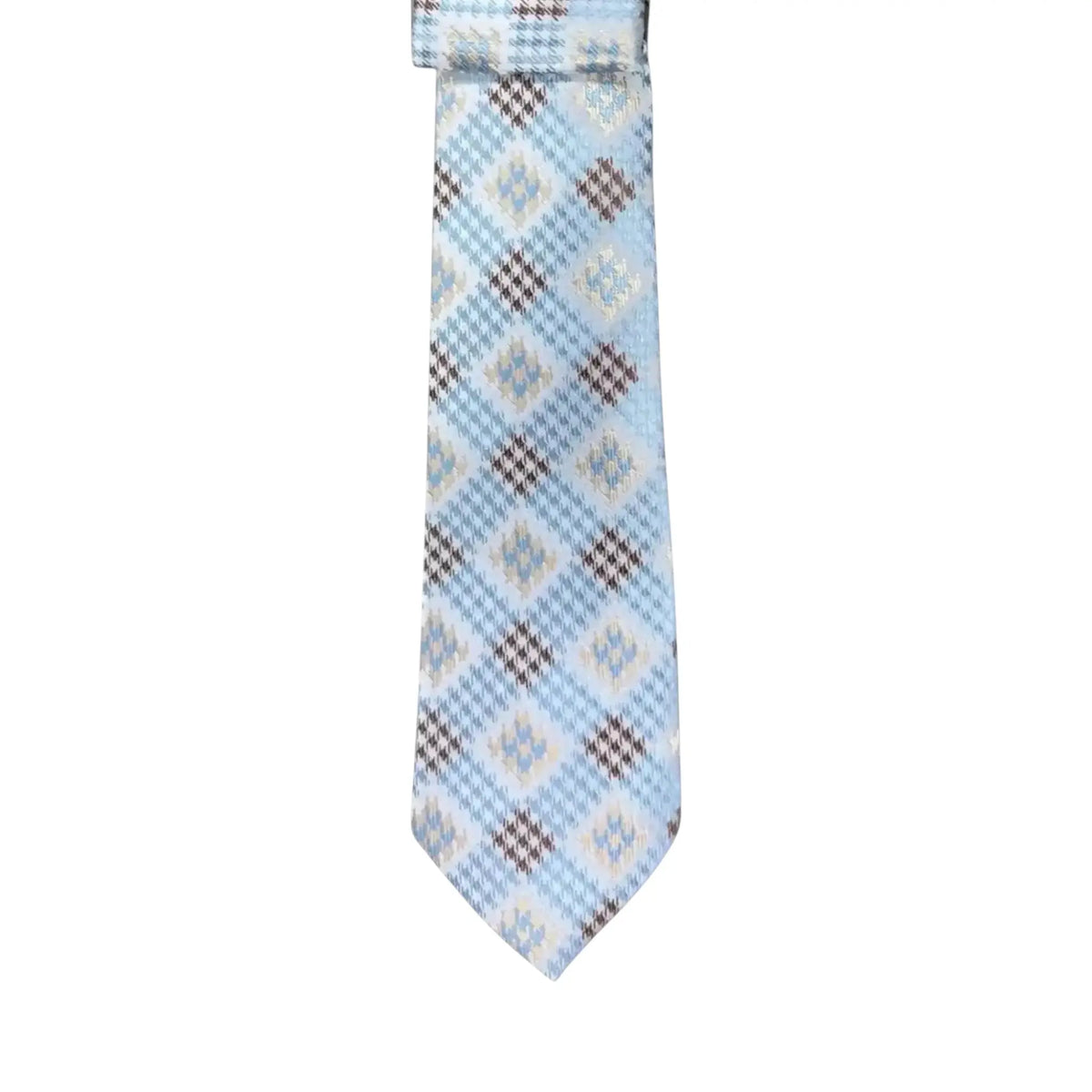Floral and Geometric Design Augustino Tie and Pocket Square Set Augustino  M & R Clothing Mens-Accessories