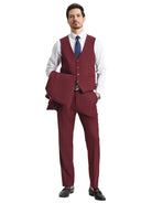 Men's Stacy Adams Hybrid-Fit 3pc Notch Lapel Suit Set, Jacket Vest and Pants Stacy Adams  M & R Clothing Mens-Suits