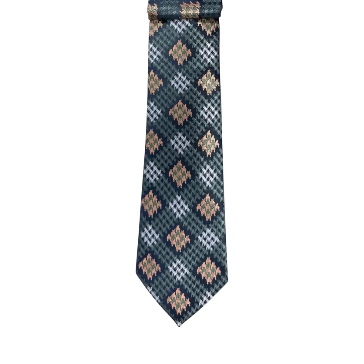 Floral and Geometric Design Augustino Tie and Pocket Square Set Augustino  M & R Clothing Mens-Accessories