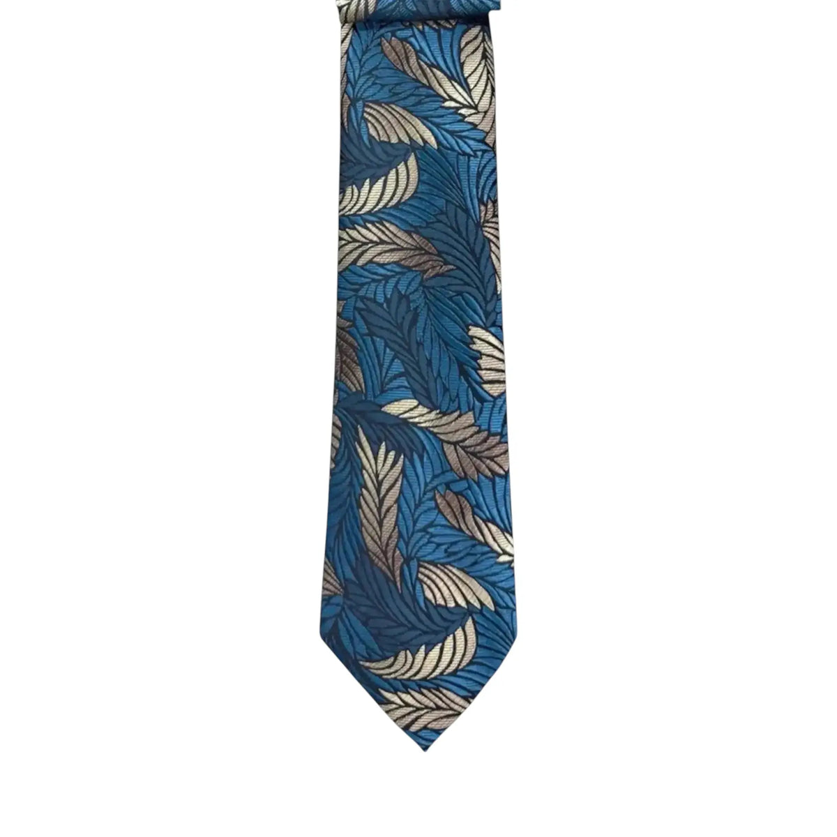 Floral and Geometric Design Augustino Tie and Pocket Square Set Augustino  M & R Clothing Mens-Accessories