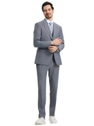 Men's Stacy Adams Hybrid-Fit 3pc Notch Lapel Suit Set, Jacket Vest and Pants Stacy Adams  M & R Clothing Mens-Suits