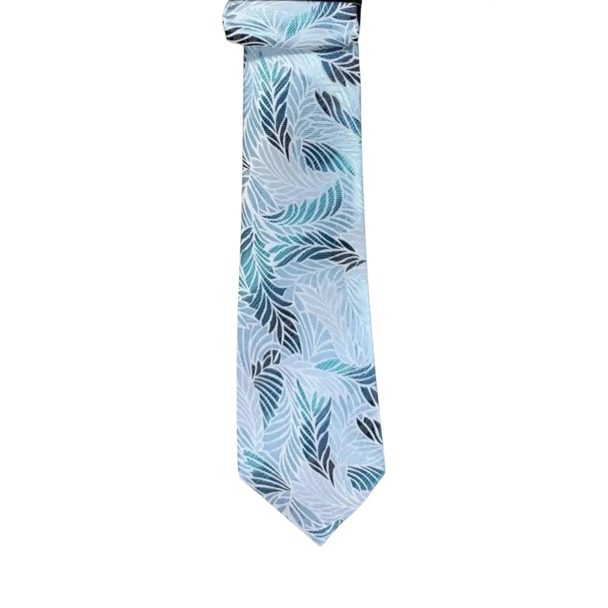 Floral and Geometric Design Augustino Tie and Pocket Square Set Augustino  M & R Clothing Mens-Accessories