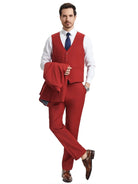Men's Stacy Adams Hybrid-Fit 3pc Notch Lapel Suit Set, Jacket Vest and Pants Stacy Adams  M & R Clothing Mens-Suits
