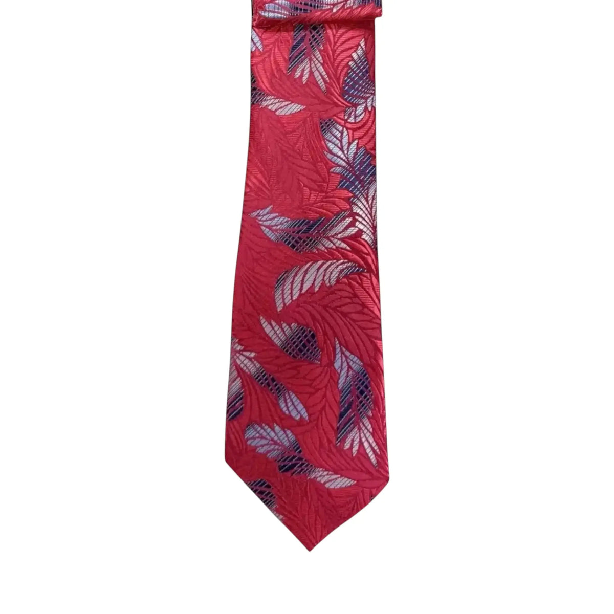 Floral and Geometric Design Augustino Tie and Pocket Square Set Augustino  M & R Clothing Mens-Accessories
