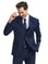 Men's Stacy Adams Hybrid-Fit 3pc Notch Lapel Suit Set, Jacket Vest and Pants Stacy Adams  M & R Clothing Mens-Suits