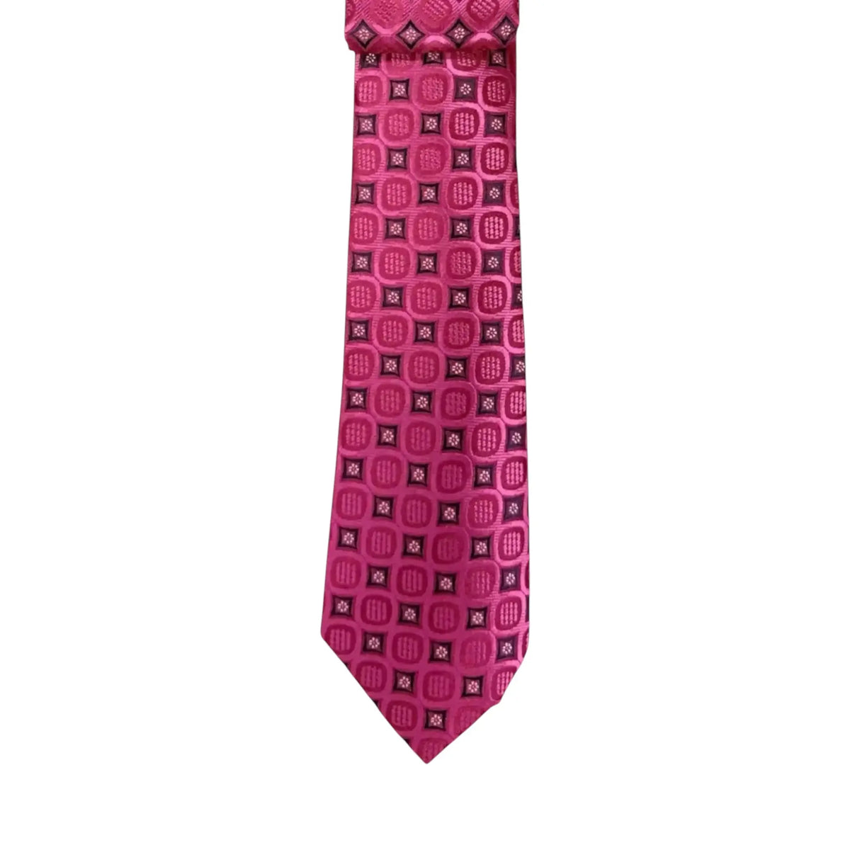 Floral and Geometric Design Augustino Tie and Pocket Square Set Augustino  M & R Clothing Mens-Accessories