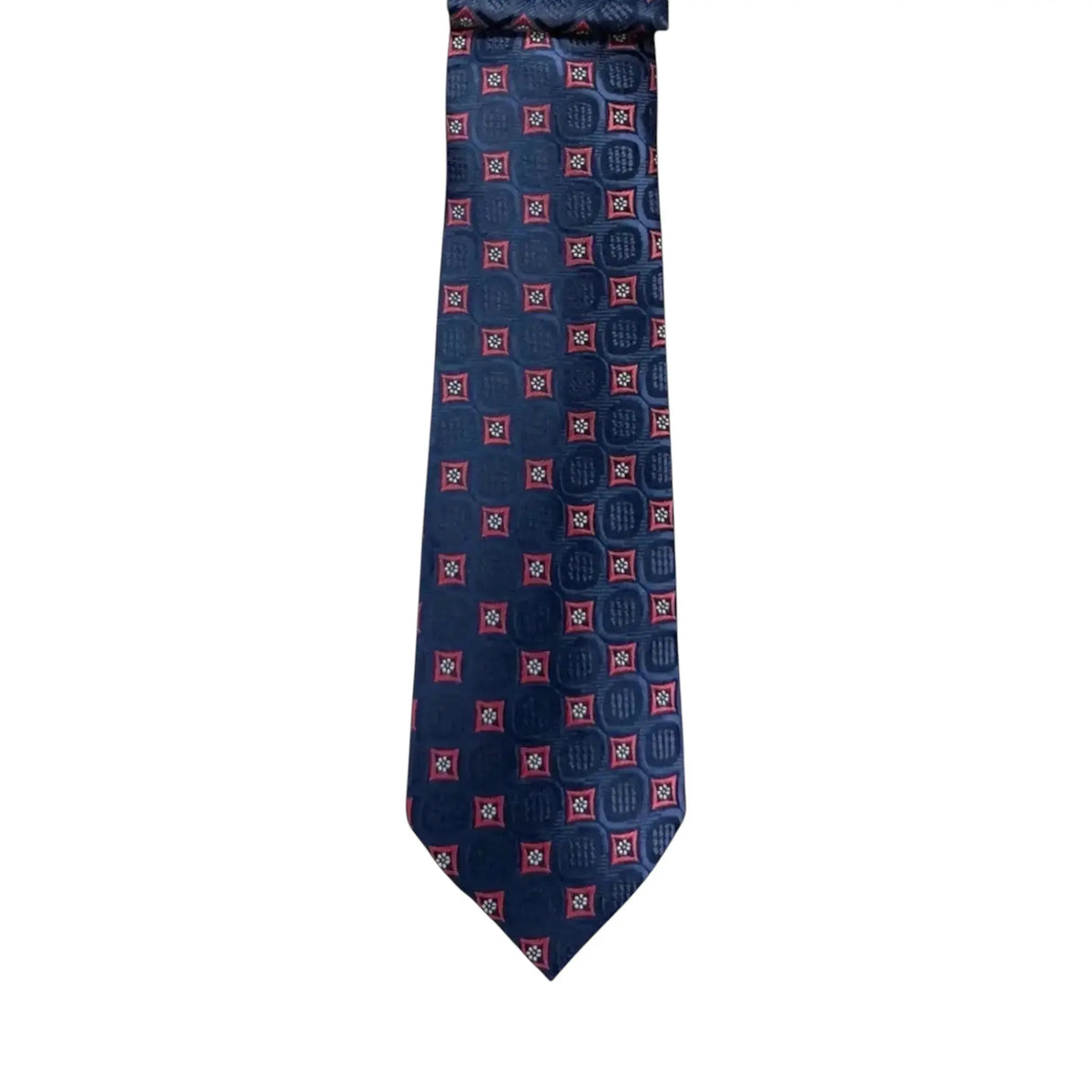Floral and Geometric Design Augustino Tie and Pocket Square Set Augustino  M & R Clothing Mens-Accessories