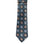 M & R Clothing Augustino tie featuring a dark green background with a woven geometric diamond and floral pattern.