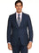 M & R Clothing men's classic navy blue 2-piece suit with a white shirt and patterned tie for formal occasions