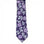 M & R Clothing Augustino tie in deep purple with a light purple floral pattern and woven fabric texture