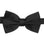 M & R Clothing Stacy Adams solid black pre-tied bow tie for formal tuxedo or suit attire