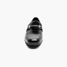 M & R Clothing Stacy Adams Sheridan black patent leather driver slip-on with silver horsebit hardware detail