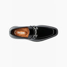 Top view of M & R Clothing Stacy Adams Carabello black patent leather horsebit slip-on dress shoe