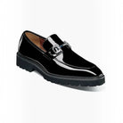 M & R Clothing Stacy Adams Carabello black patent leather slip-on loafer with silver-tone horsebit hardware