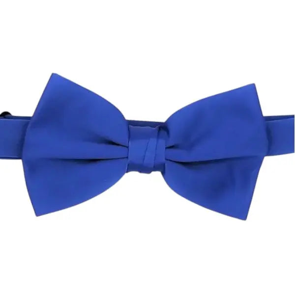 M & R Clothing Stacy Adams royal blue pre-tied bow tie for formal suits and tuxedos