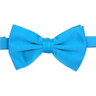 M & R Clothing Stacy Adams solid bright blue pre-tied bow tie for formal events