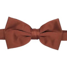 M & R Clothing Stacy Adams solid brown pre-tied bow tie for formal events and weddings