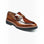 M & R Clothing Stacy Adams Carabello brown patent leather horsebit slip-on dress shoe with a lugged sole