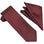 M & R Clothing Stacy Adams burgundy solid necktie and matching pocket square set for formal occasions