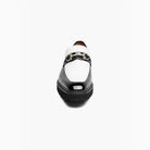 M & R Clothing Stacy Adams Carabello black and white patent leather horsebit slip-on shoe with a lug sole