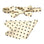 M & R Clothing Stacy Adams cream and black polka dot pre-tied bow tie and matching pocket square set
