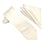 M & R Clothing Stacy Adams solid cream necktie and matching folded pocket square set for formal occasions