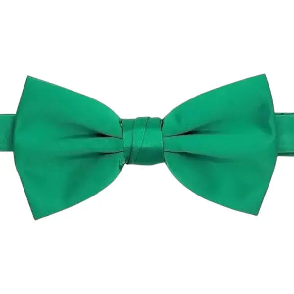 M & R Clothing Stacy Adams solid green pre-tied bow tie for formal events