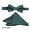 M & R Clothing Stacy Adams dark green paisley pre-tied bow tie and matching pocket square set for formal events