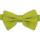 M & R Clothing Stacy Adams pre-tied solid lime green bow tie for formal events and weddings