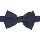 M & R Clothing Stacy Adams solid navy blue pre-tied bow tie for formal suits and tuxedos