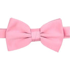 M & R Clothing Stacy Adams solid pink pre-tied bow tie for formal events and weddings