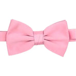 M & R Clothing Stacy Adams solid pink pre-tied bow tie for formal events and weddings