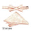M & R Clothing Stacy Adams light pink paisley pre-tied bow tie and matching pocket square set for formal events