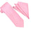M & R Clothing Stacy Adams solid light pink necktie and matching folded pocket square set for formal occasions